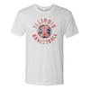 Illinois Fighting Illini Basketball Distress Triblend T-Shirt - Heather White