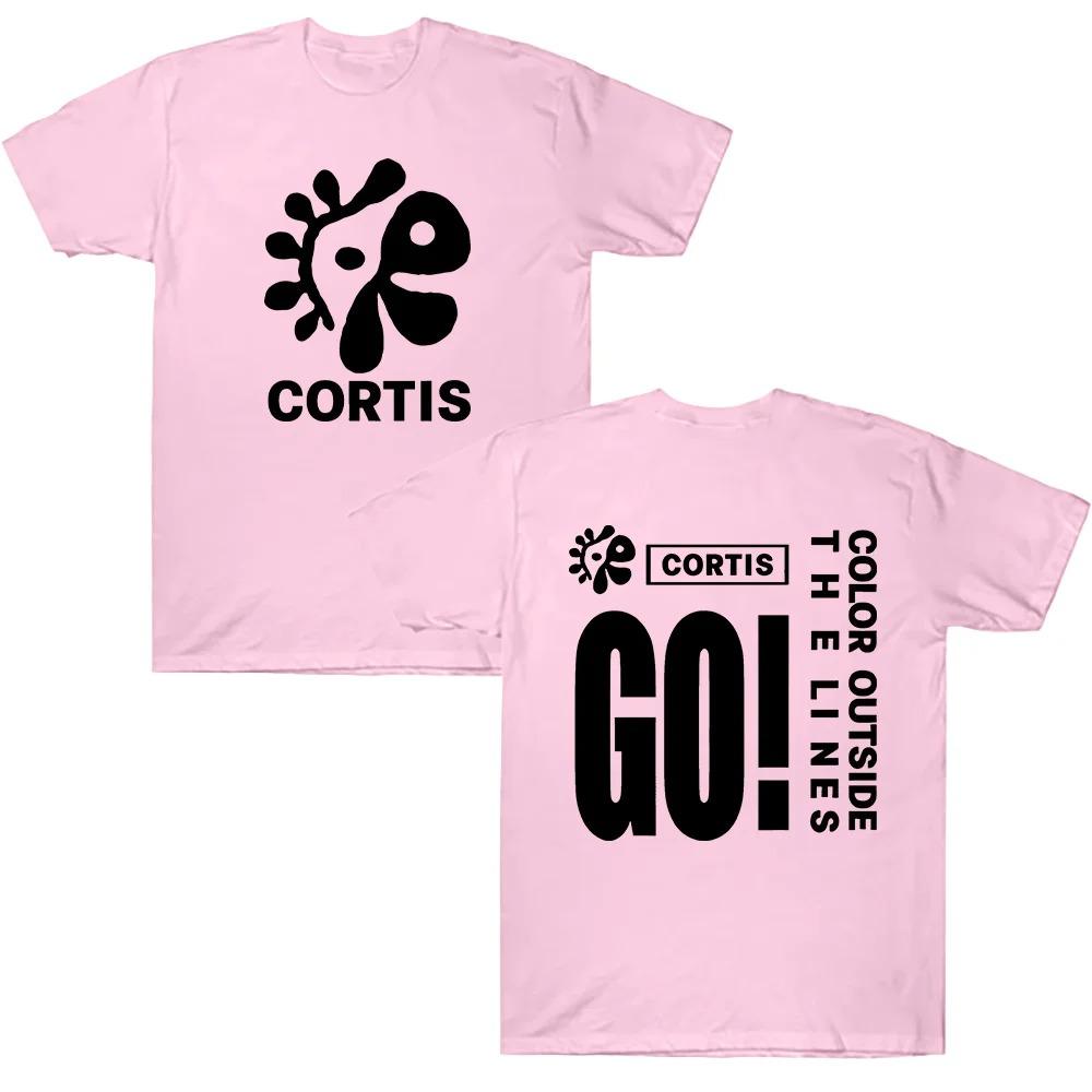 Cortis Nová chlapecká skupina _GO_ Tričko s potiskem z kresleného filmu Merch Dámská Pánská Móda Kulatý výstřih Krátký rukáv Bavlna Ležérní Tričko