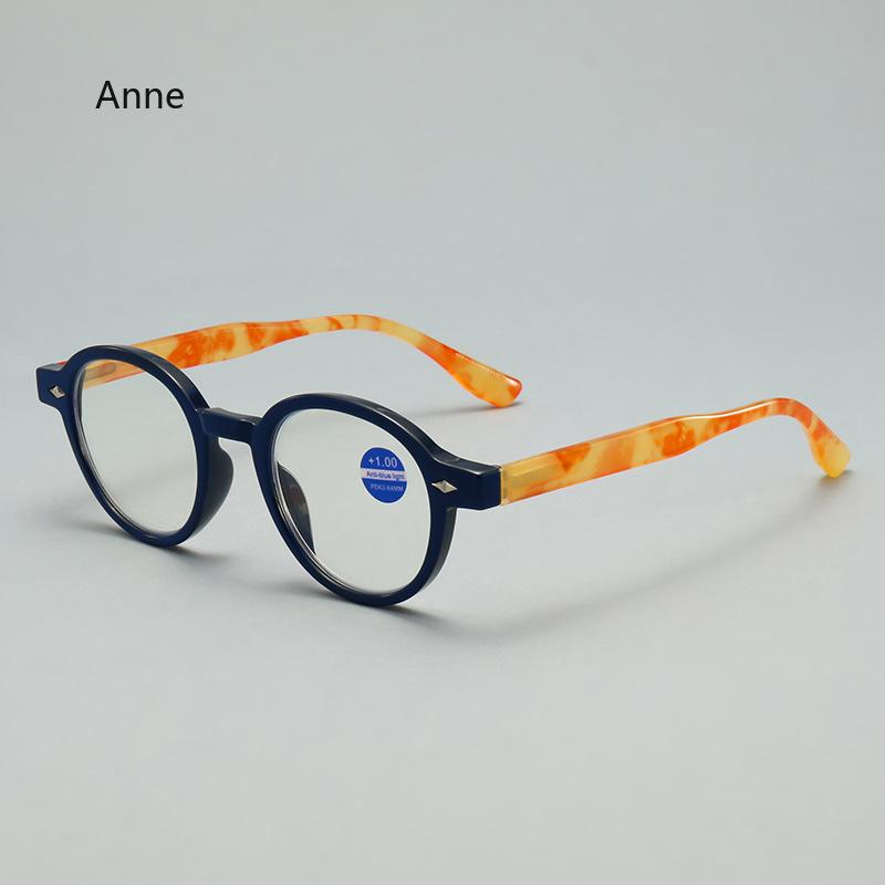 Blue Light Blocking Presbyopia Hyperopia Glasses Fashion High-Definition Round Reading Eyeglasses Women Men Computer Eyewear