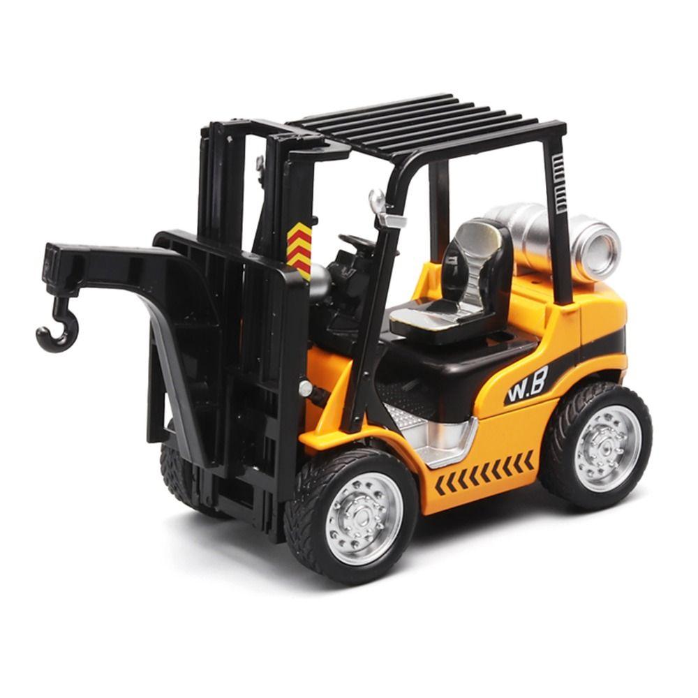 Diecast Metal Forklift Model Car 1:24 Scale Engineering Vehicle Models  For Children