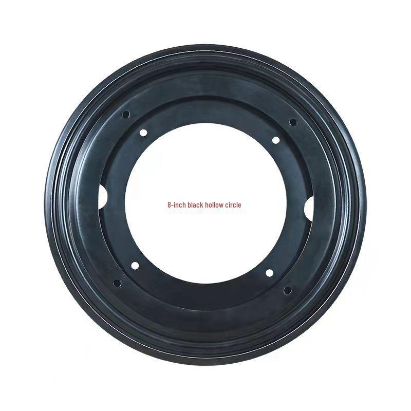 3-12 Inch Universal Black Iron Rotating Base with Full Ball Bearings for Furniture, TV Cabinets, and Bookshelves