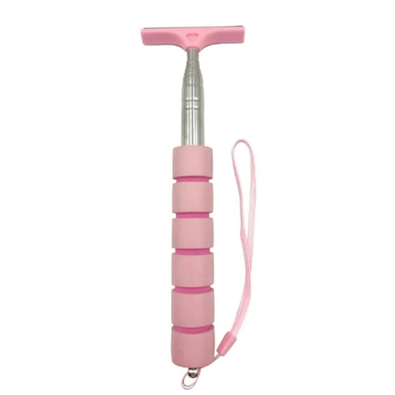 

Автомобильный стеклоочиститель для зеркала заднего вида, портативный телескопический автомобильный скребок для мытья стекол, щетка для мытья автомобильных зеркал, длинная ручка, очиститель тумана для стекла розовый