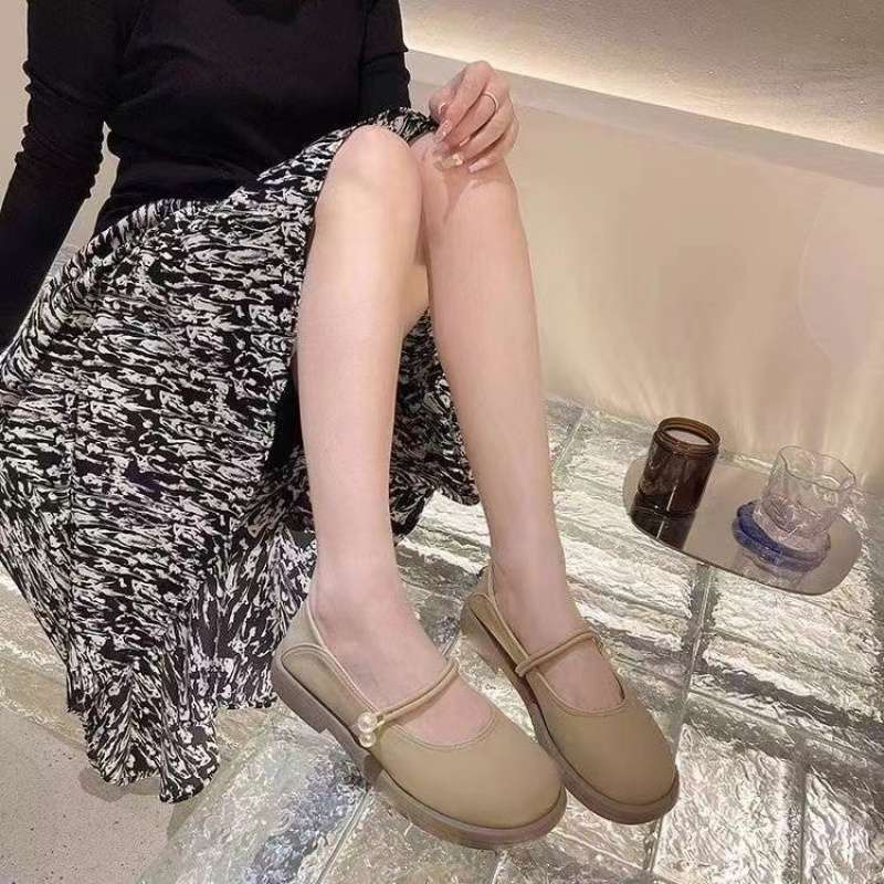 Fairy Wind Soft-soled Shoes, Female Flat-soled Single Shoes, Summer 2025 New Two-wear Loafers with Skirts, Gentle Small Leather Shoes