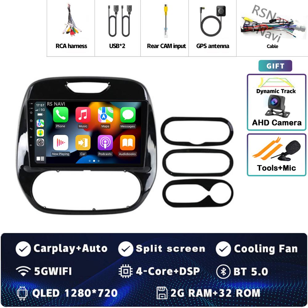 

Android 14 Carplay Car Radio для Renault Kaptur 2016 - 2019 Мультимедийный Видеоплеер Навигация GPS Стерео 2Din Авто