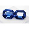 Natural Blue Sapphire Loose Gemstone Emerald Shape 20.90 Ct Pair September Birthday Birthstone