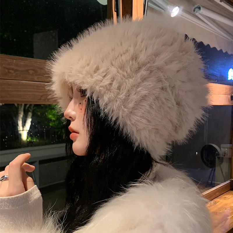 2020 Fuskepels solide strikkede luer for kvinner jenter lue høst lue lue varm hodeskalle panser dame vinter lue