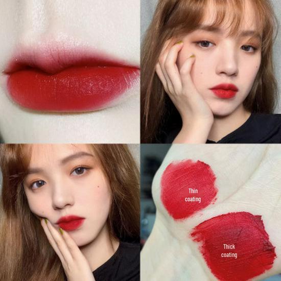 Velvet Lip Glaze: Matte V01 & V07 - Long-lasting, Ideal for Students