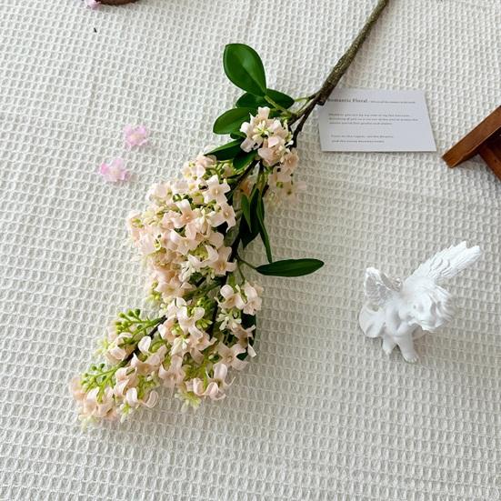 Artificial Flowers Lilac Bouquet for Home Office Decoration Realistic 3D Modeling Adjustable Stems Reusable Floral Arrangement Props