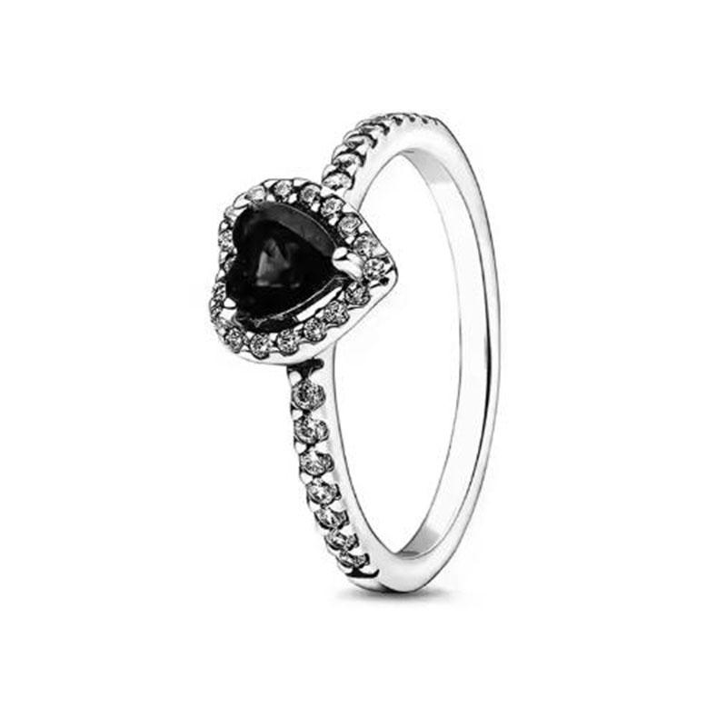 S925 Silver Pink Flower Bee and Bow Women's Ring Fashionable and Versatile Gift for Friends 2026