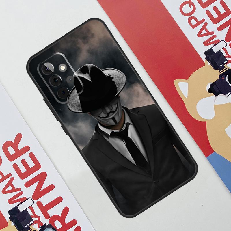 Man Suit Shirt Tie Case For Samsung Galaxy A53 A16 A26 A36 A56 A55 A35 A15 A52 A32 A12 A33 A13 A14 A34 A54 A17