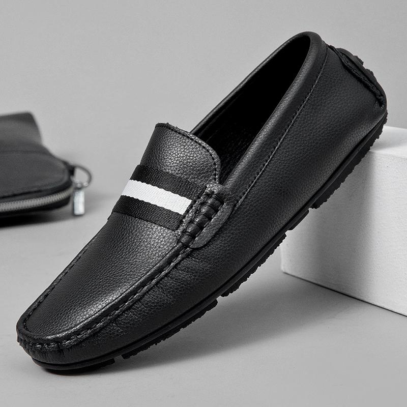 Fashion Leisure Walk Mens Loafers New Trendy Casual Shoe Youth Leisure Walking Shoes Outdoor Male Slip-on Flats Moccasins Business Shoes