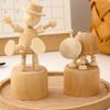 Creative Wooden Puppet Decoration – Small Ornament Gift for Children's Room or Birthday