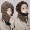Thickened Hooded Neck Scarf Neck Warmer Mask Pullover Cap Fashion Ear Protection Cap  Winter