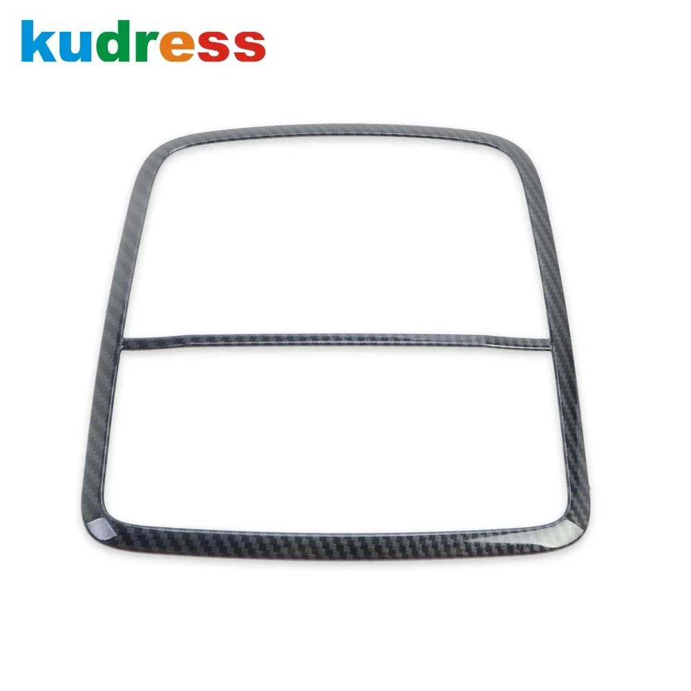 For Honda CRV CR-V 2017 2018    Carbon Fiber Car Front Rear Roof Reading Light Lamp Cover Trim Interior Accessories
