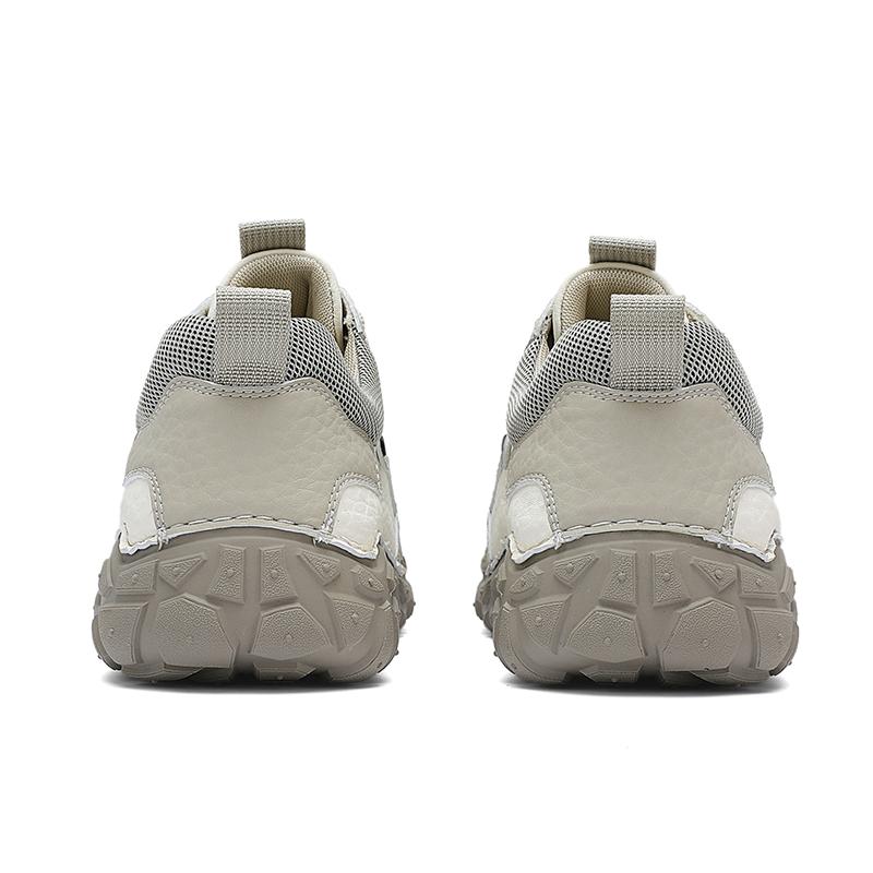 Handmade Split Leather Men's Casual Shoes Outdoor Off-road Running Shoes Anti Slip and Comfortable Men's Running Shoes