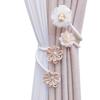 Fermaglio per Tenda a Fiore Fatto a Mano Elegante Decorativo Clip Fermatenda Fibbia Legaccio per Soggiorno e Camera da Letto