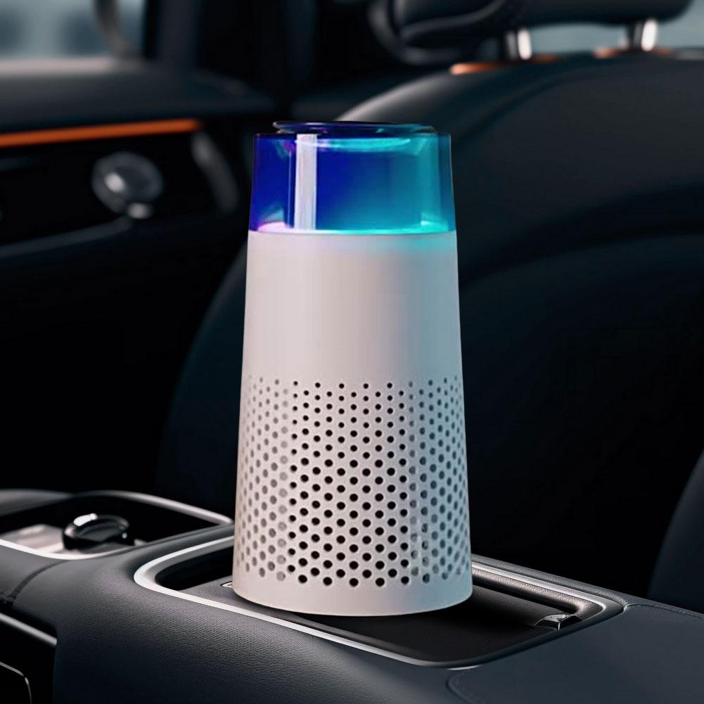 Desk Air Purifier Portable Desktop Air Cleaner with Night Light Car Air Freshener for Dorm Pets Smoke Desktop Office
