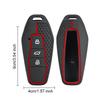 Car Remote Key Case Shell For Chery Icar03 Remote Key Cover Special Shuxiangjia Eq7 3-Button Key Soft Silicone Protective Cover