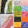 diy sewing wrinkled textile plain black white blue red pleated designer fabric by the meter for dress clothing background cloth