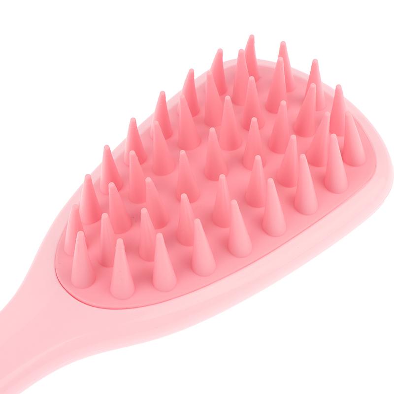 Long Handle Shampoo Brush Silicone Scalp Massage Comb Hair Washing Brush Head Massager Bath Brush Body Scrubber Hair Accessories