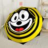 Happy Cat Icon Design Automatic Umbrella Retractable Design with 8-Rib Durability Sturdy Construction All-Season Umbrella for Travel Fashion Lovers