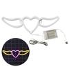 Flying Heart Neon Light Wings Design Kreativ form USB/batteridrevet neonskilt LED-lampe Festdekorasjon