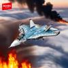 Non-Toxic Sembo Block Armed Fighter Jet Assemblage Building Blocks Kits Moc Military Stealth Aircraft Model Bricks Toy For Christmas Gifts