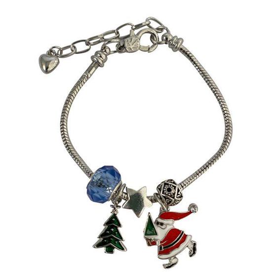 2025 Christmas Advent Calendar Bracelet Set 24 Day Countdown Jewelry Box with Santa Reindeer Tree Charms Surprise Xmas Gift