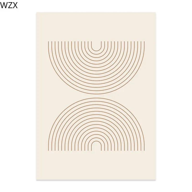 

Абстрактные геометрические линии точки бежевый холст картины постеры настенные художественные печати фотографии спальня гостиная интерьер домашнее украшение 21x30cm No Framed