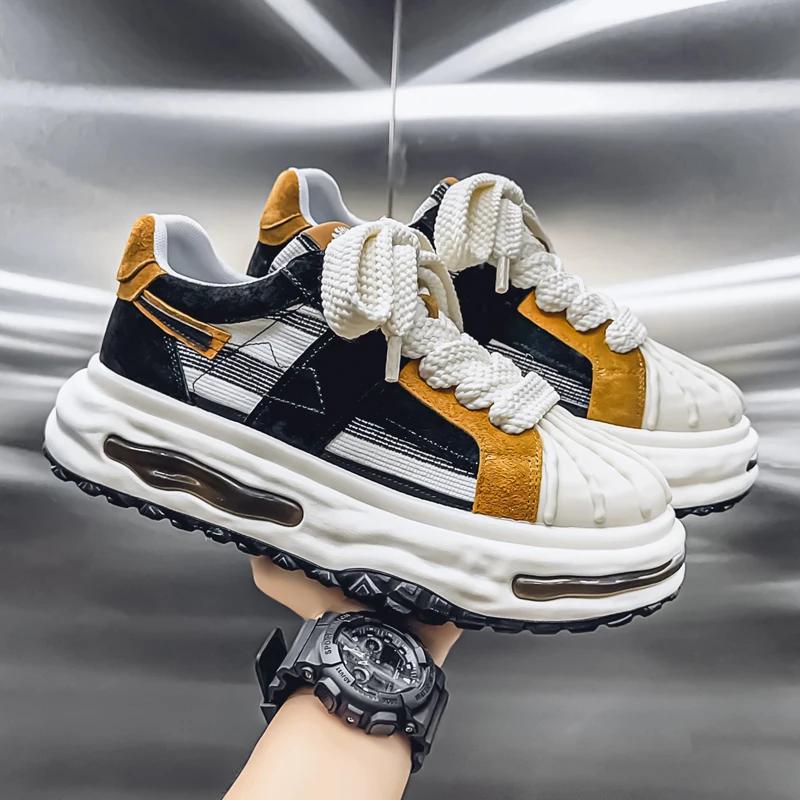 

New Fashion Shoes Men Sneakers Lightweight Thick Soled Casual Shoes Non-slip Tennis Sports Shoes Athletic Zapatillas Hombre 39