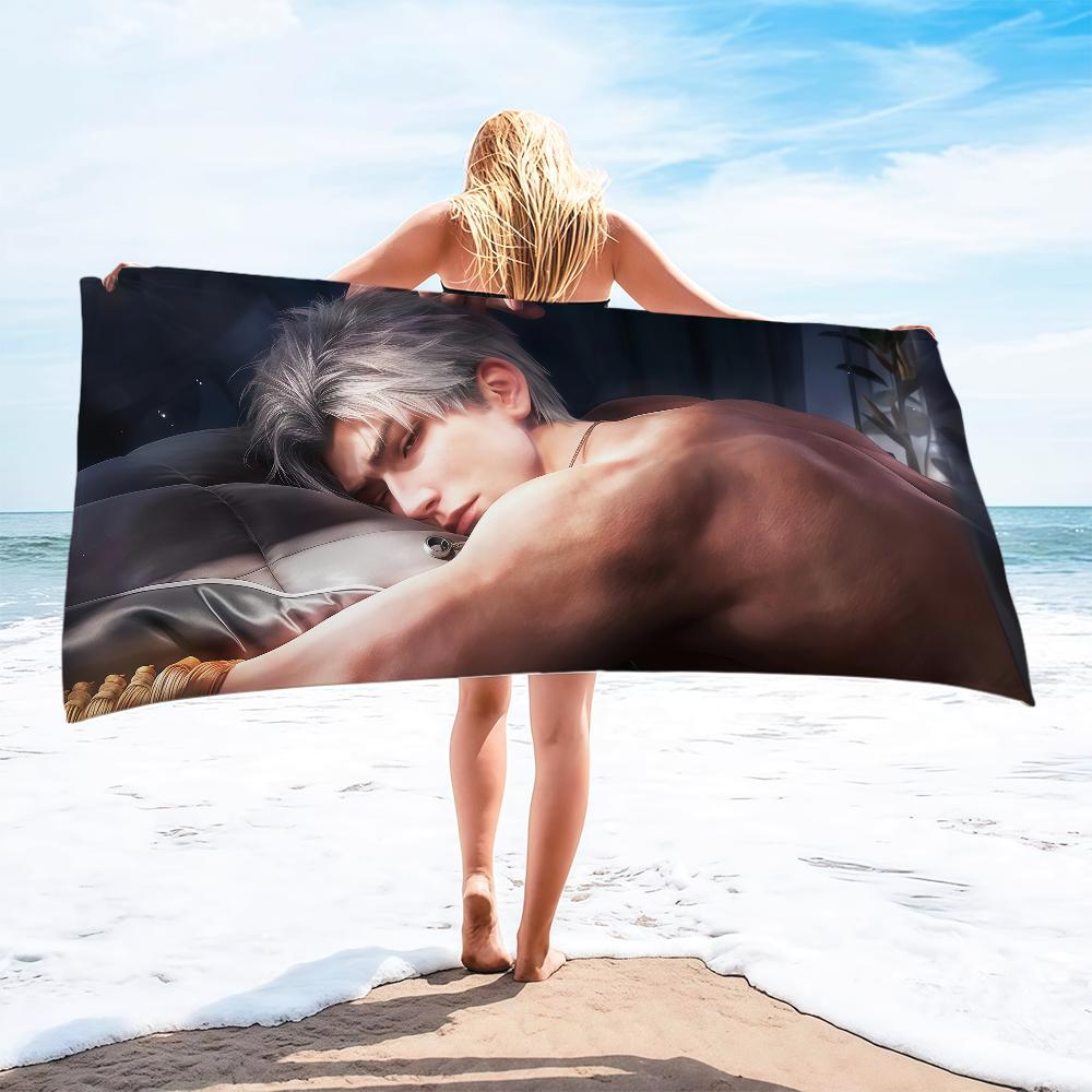 Love and Deepspace Sylus Towel soft printed Beach Towels Trip Towel swim Summer Holiday Vacation bathing Pool Camp Gift