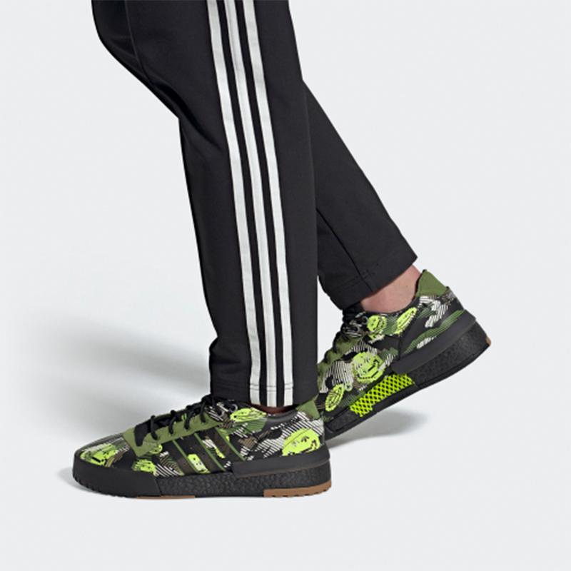 Adidas Originals Rivalry Rmlow Synthetic Leather Breathable Low-Top Sneakers Unisex Sneakers Green Black GZ7841