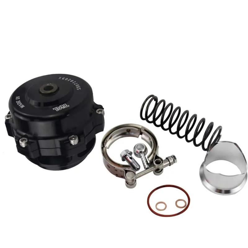 RESO   Universal 50mm V-Band Blow Off Valve BOV Q Typer With Weld On Aluminum Flange 35 PSI With Logo High Quality
