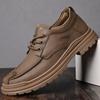 Classic Business Male Oxfords Shoes Lace-Up Male Shoes Leather Fashion Casual Shoes Men All-match Men's Outdoor Walking Footwear