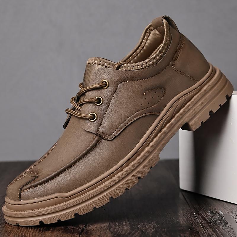 Classic Business Male Oxfords Shoes Lace-Up Male Shoes Leather Fashion Casual Shoes Men All-match Men's Outdoor Walking Footwear