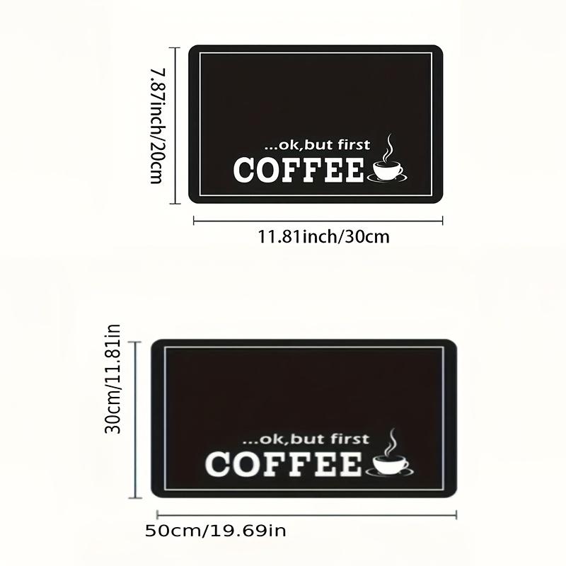 

Coffee Drip Mat - Absorbent, Quick-Dry. Ideal Gift for Easter, Mother s Day & Christmas! 20 x 30cm чорний