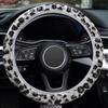 No Inner Ring High-density Leopard Plush Elastic Steering Wheel Cover Car Handle Cover Winter Warmth