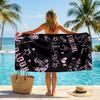 Neon Style Lil Peep Fashion Beach Towel: Ideal for Summer Adventures Soft, absorbent and quick drying suitable for swimming and bathing