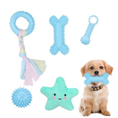 Lot de 5 jouets pour animaux de compagnie jouets pour chiens en peluche jouets pour animaux à mordiller 2026