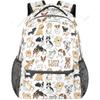 Hundeprint Tier Primär Teenager Schüler Rucksack Schultasche Für Kinder Jungen Mädchen, Niedliche Kritzel Welpen Rucksäcke Buch Tablet
