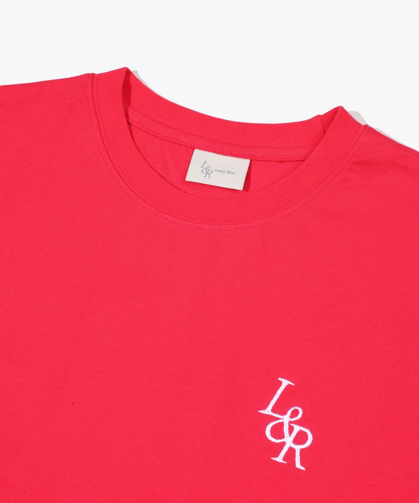 LOSSYROW Signature Logo Half-Sleeve T-Shirt Red
