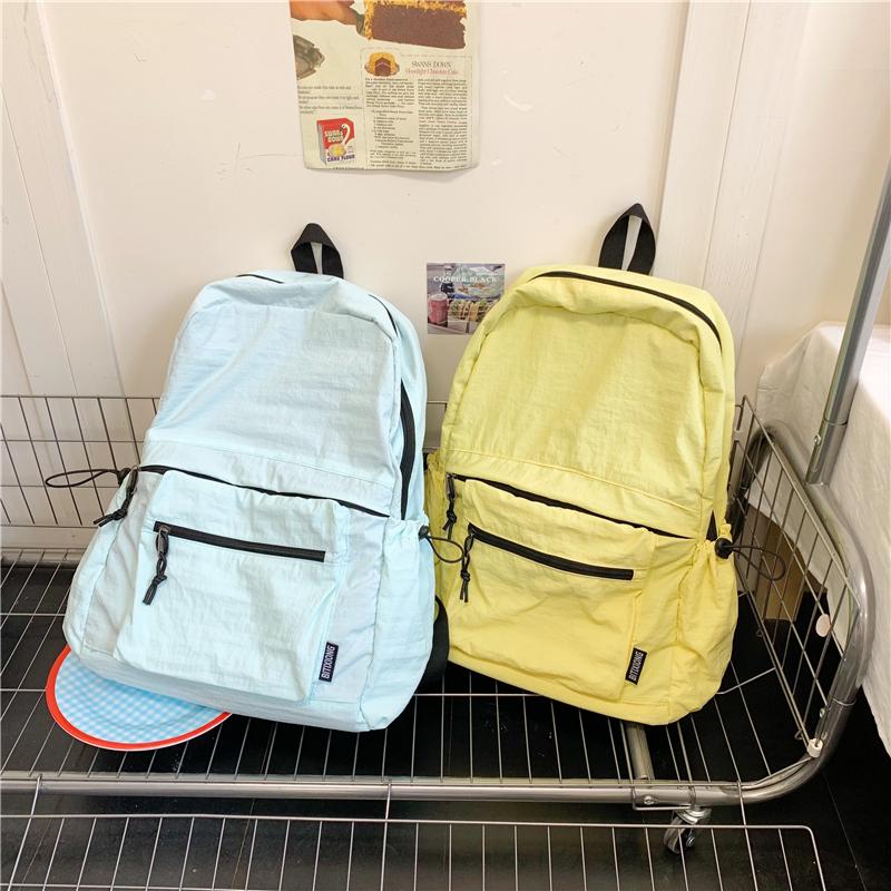 Lightweight Nylon Backpack Student Schoolbag Large Capacity Commuter Women Travel Backpack
