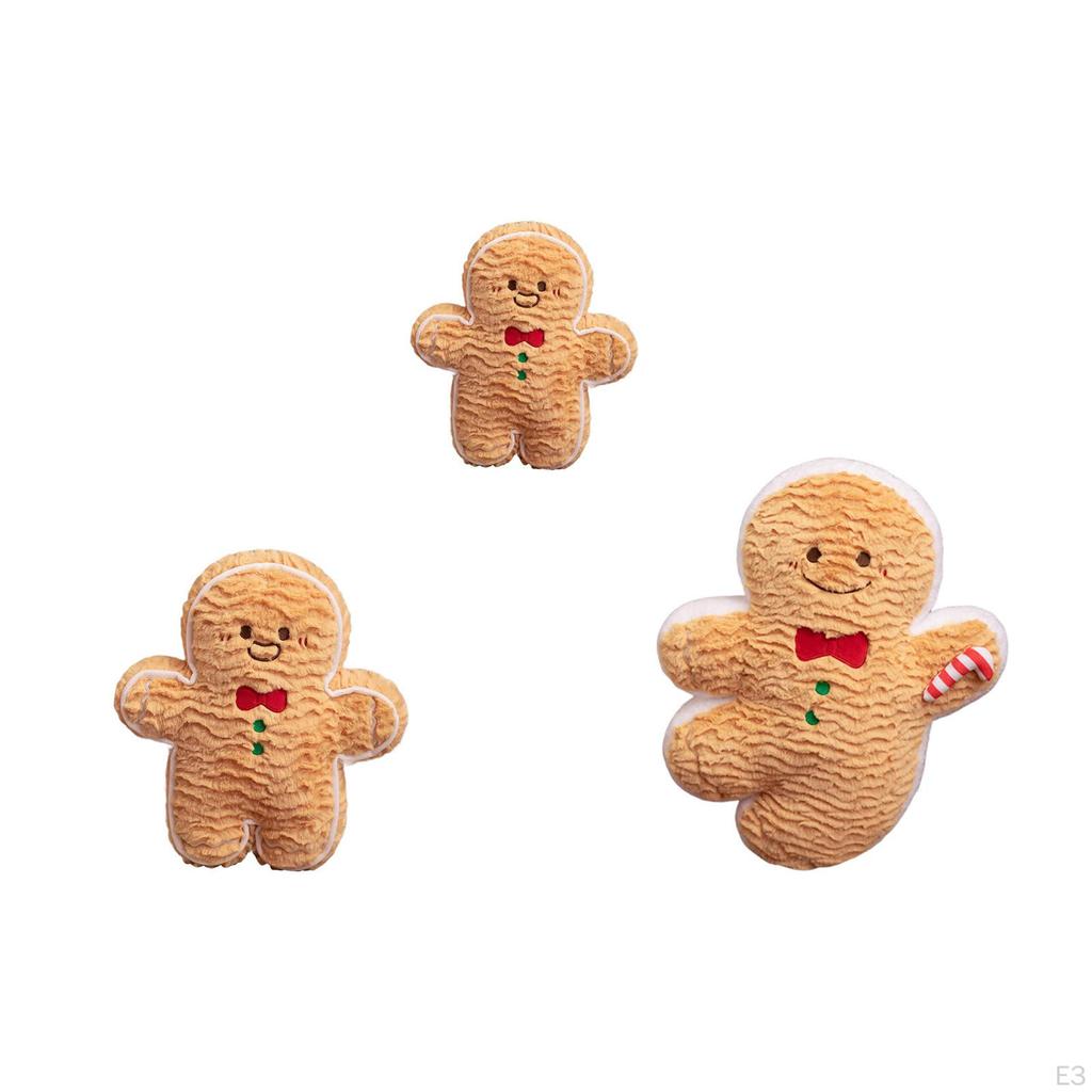 Cartoon Biscuit Man Pillow for Festive Couch Setup