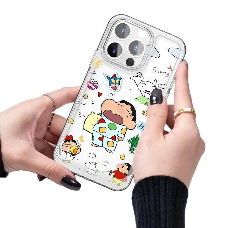 Pyjama Shin-chan Cartoon Mädchen iPhone 17 Pro Max/16 Pro/16 Plus/16E Niedliche Hülle