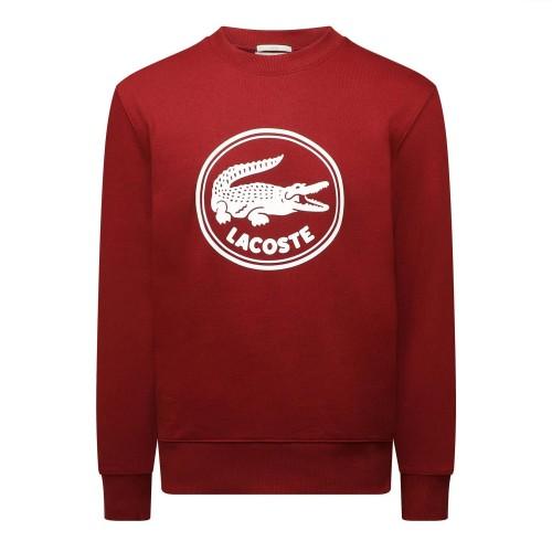 Lacoste Mens Logo Crew Neck Sweatshirt