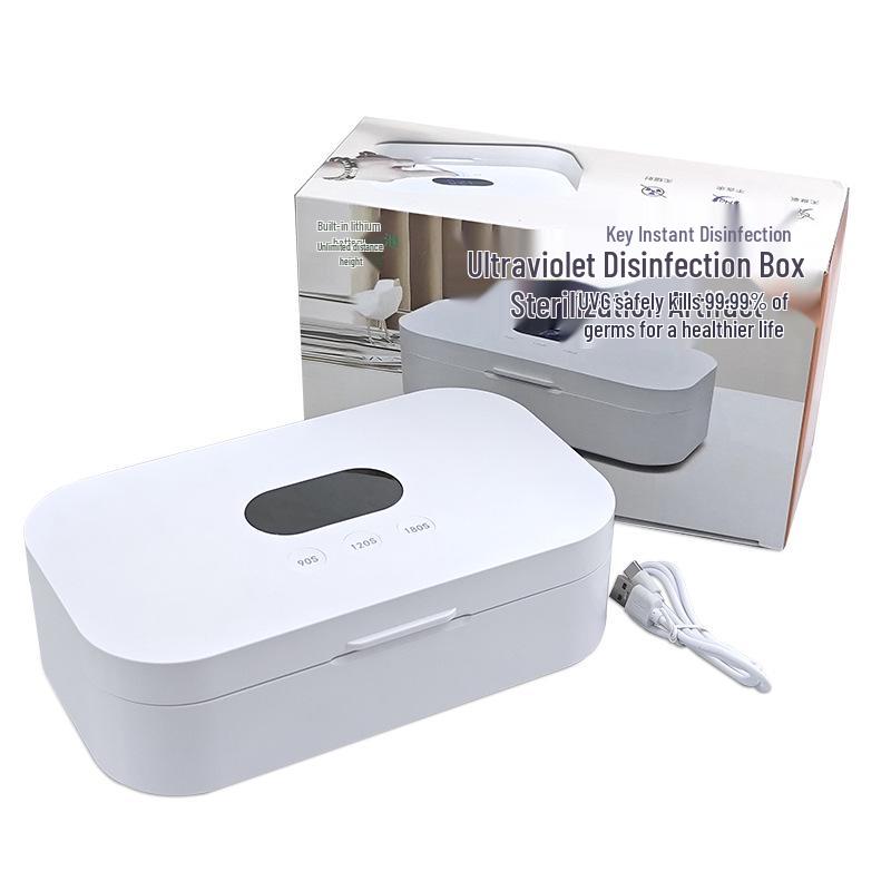

УФ-стерилизатор для нейл-арта, наращивания ресниц, инструментов для макияжа, очков и телефона белый