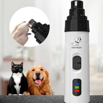 Elektrické kleštičky na nehty pro domácí mazlíčky pro brousky na nehty pro psy a kočky Nabíjecí USB nabíjení Pet Quiet Cat Paws Nástroje na úpravu nehtů