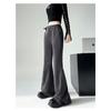 Herbst Winter Damenmode Micro-Pull Hose Neue Kordelzug Sportliche Lässige Sweatpants Einfarbig Schlaghose Lässige Streetwear Hose 2339