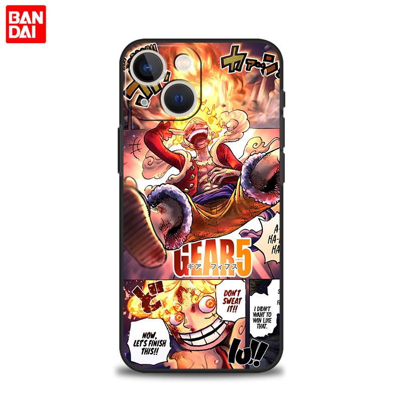 Capinha Case for iPhone 13  11 12 14 Pro Max 8 7 Plus XR X XS 6 6S SE3 Phone Funda Etui Coque One Piece Sun God Luffy Gear 5