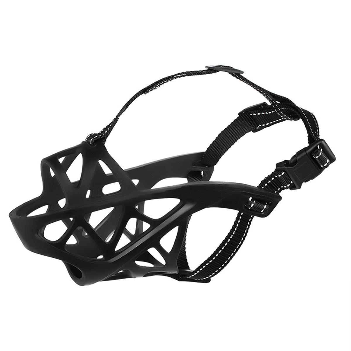 

1 шт. Намордник для собак, анти-лизание, анти-кусание, анти-поедание, дышащий, регулируемый для питья воды и еды, светоотражающий намордник для собак XL